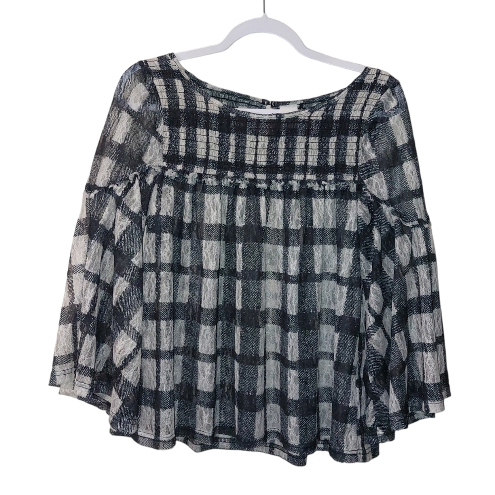 Akemi + KIM Ladies Long Bell Sleeve Top- S